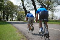 Cycling in Richmond Park in London